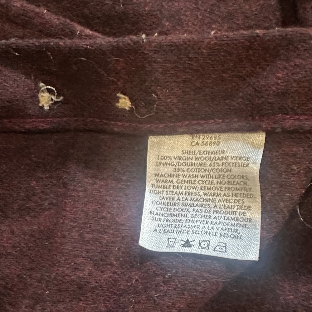 Pendleton Dark maroon black fitted Button-Up Shir… - image 11